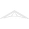 Ekena Millwork Pitch Stanford Architectural Grade PVC Gable Pediment, 72"W x 21"H x 1"P (7/12) GPP072X021X100STA - alternate 3